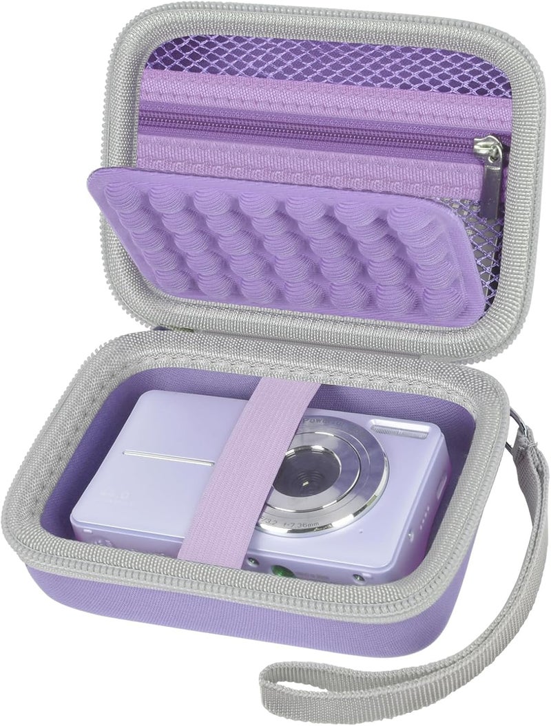 Grapsa Digital Camera Case for CAMKORY/for Kodak Pixpro/for VAHOIALD/for Sony DSCW800 830/ for Canon PowerShot 180 190. Kids Vlogging Cameras Storage Holder for Accessories (Box Only)-Purple - Image 1